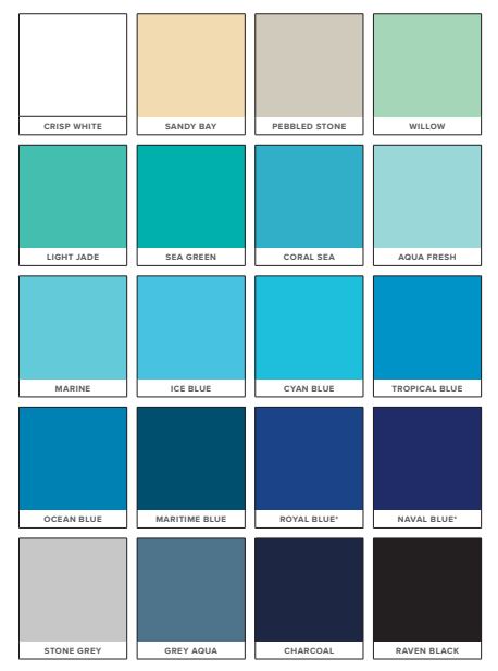 Pool Paintball Color BG Pool Colour Brochure – Sydney Pool Paint Options - Pool Paint Sydney